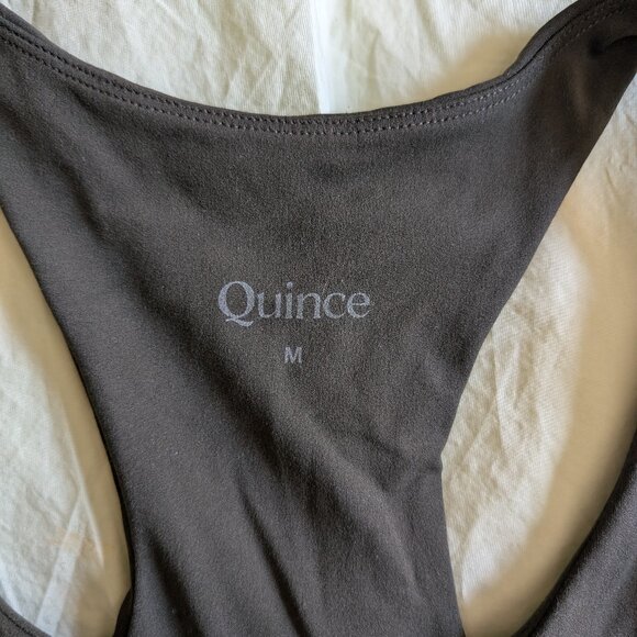 Quince Ultra Form Leggings and Scoop Neck Longline Bra set - Smokey Olive - Picture 3 of 5